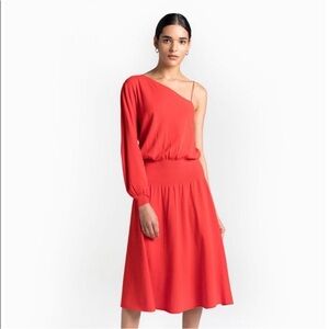 NWT-A.L.C. Shara one-shoulder midi dress, Sz L